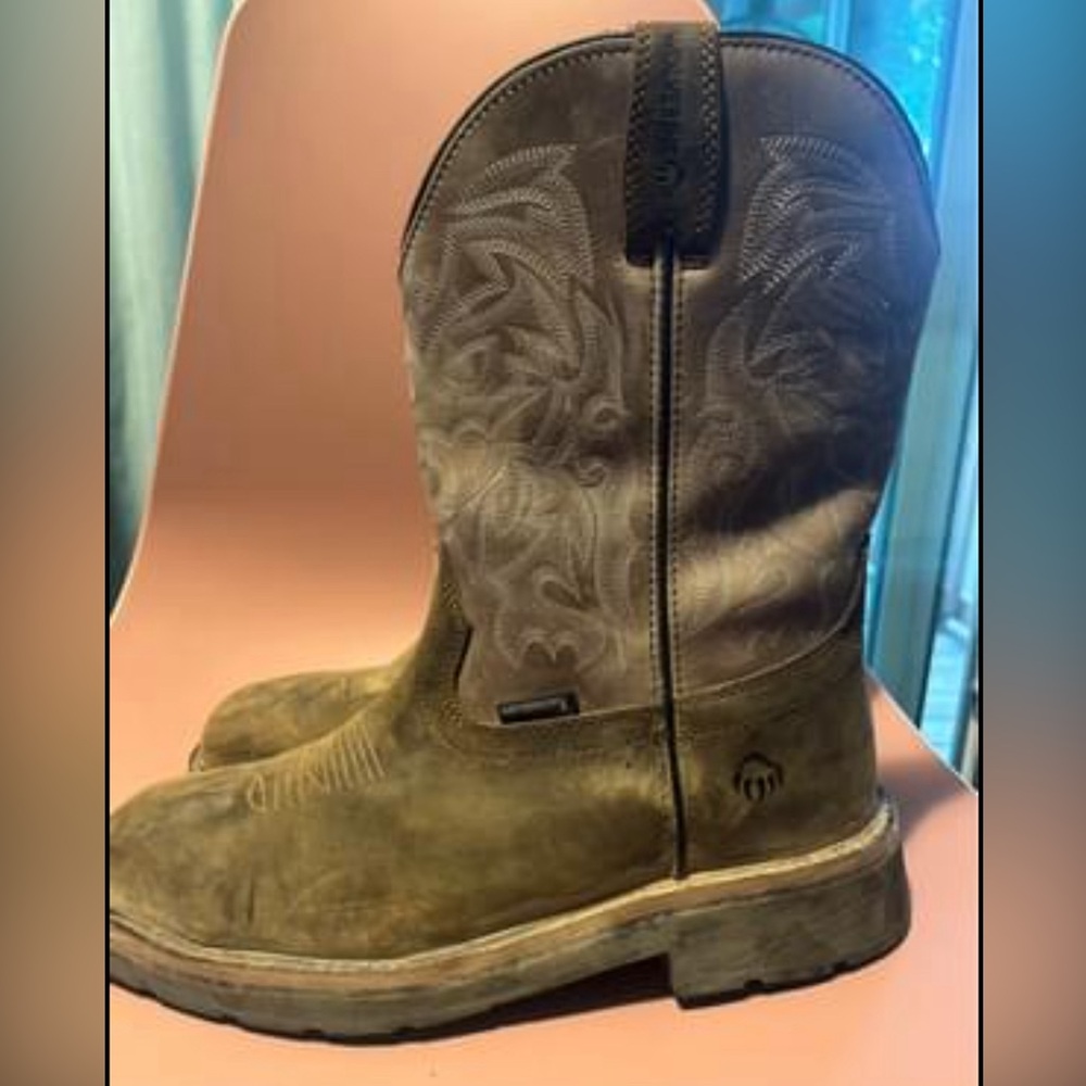 Men’s Rancher Waterproof Steel-Toe Wellington Workboots-Like New